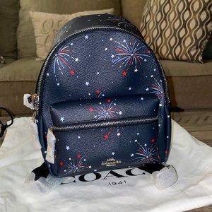 Coach mini backpack fireworks